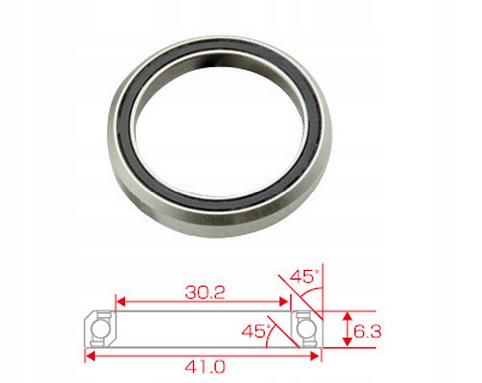 Łożysko 4T5-5 SUJ2 TANGE SEIKI 1 1/8 #1508 41/30.2 Średnica rury sterowej 1 1/8