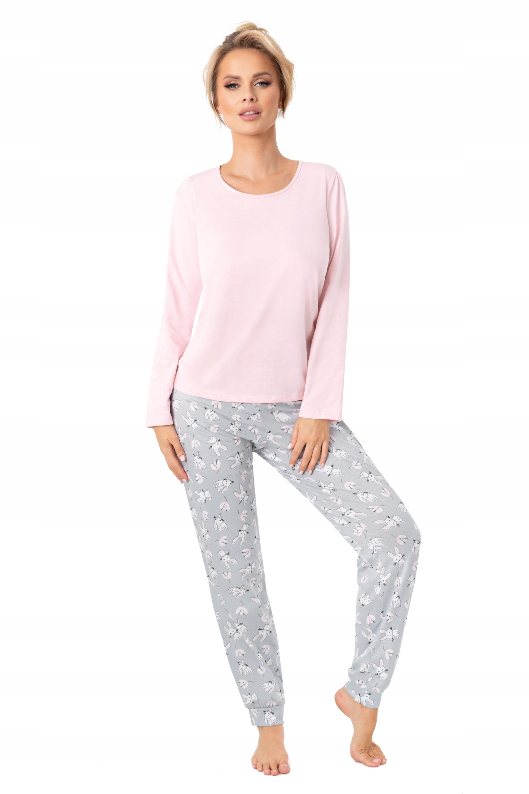 Dámské pyžamo Bunny Long XXL pink