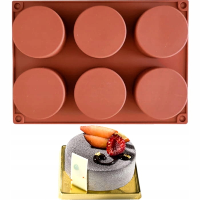 

Forma silikonowa na babeczki, muffinki Brązowa