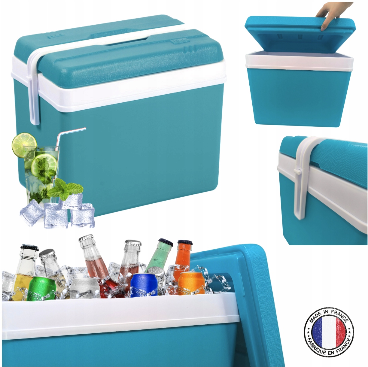 Turistická lednička 35 l Kamai Coolbox na náplně Užitečná na cesty