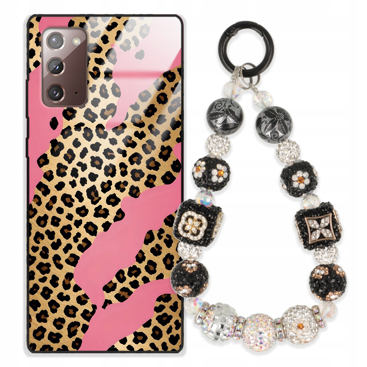 Pouzdro Pro Samsung Note 20 Glass Přívěsek Na Klíče Elegantní Kryt Premium Vzory