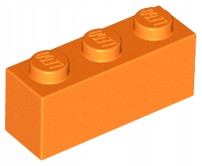 

Lego 3622 Klocek 1x3 pomarańczowy Nowy (1g)