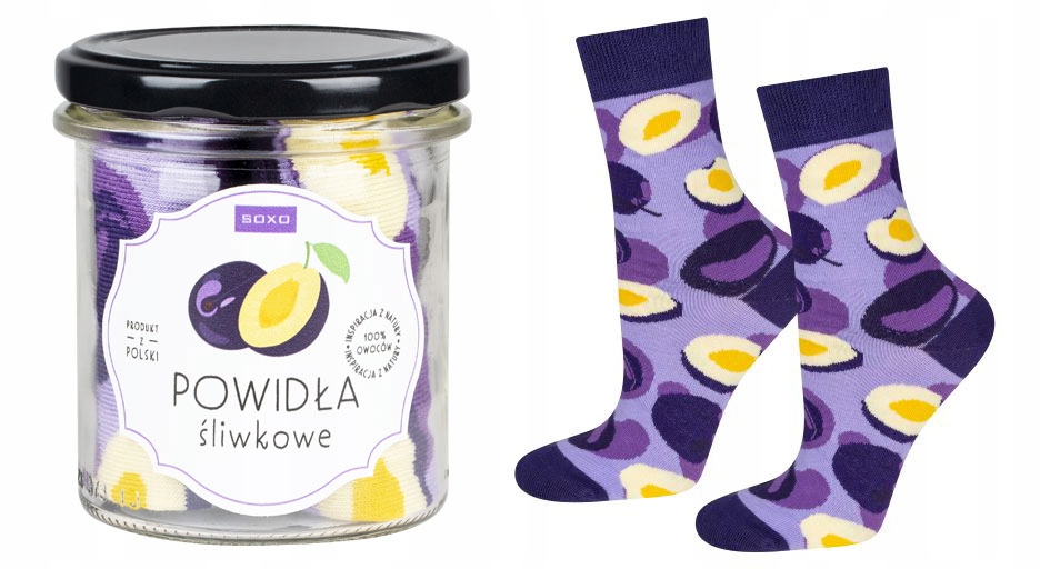 

Soxo skarpetki w słoiku na prezent powidła 35-40