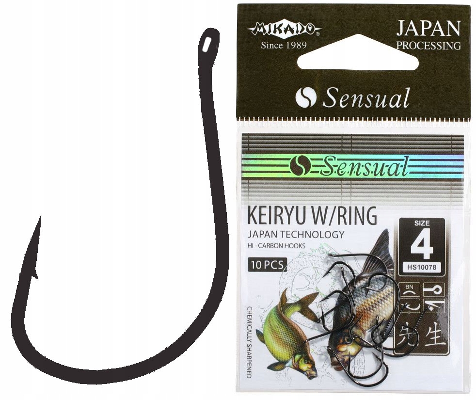 Haczyki Sensual Mikado Keiryu W/Ring Oczko Bn Nr10