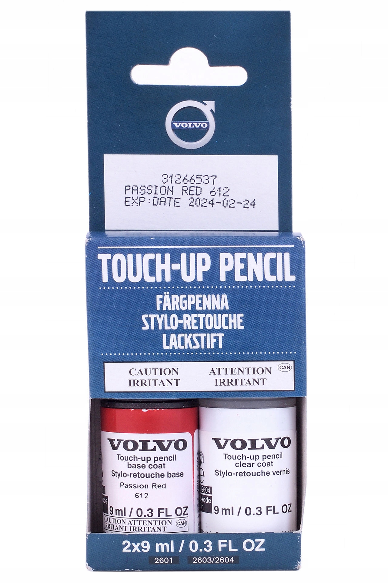 ZAPRAWKA LAKIERU OE VOLVO PASSION RED 612