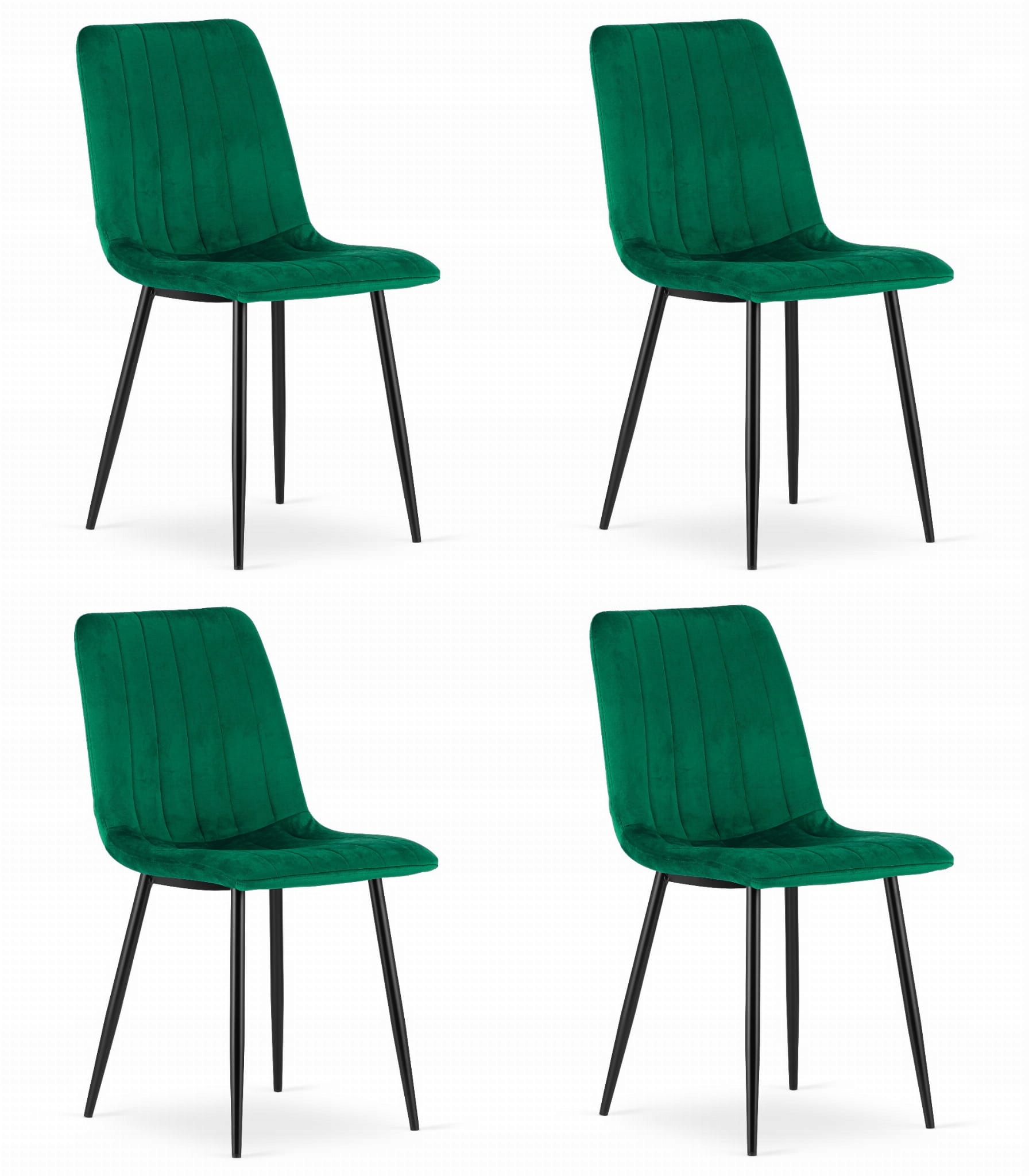 Křeslo Lava tmavá zeleň samet x 4