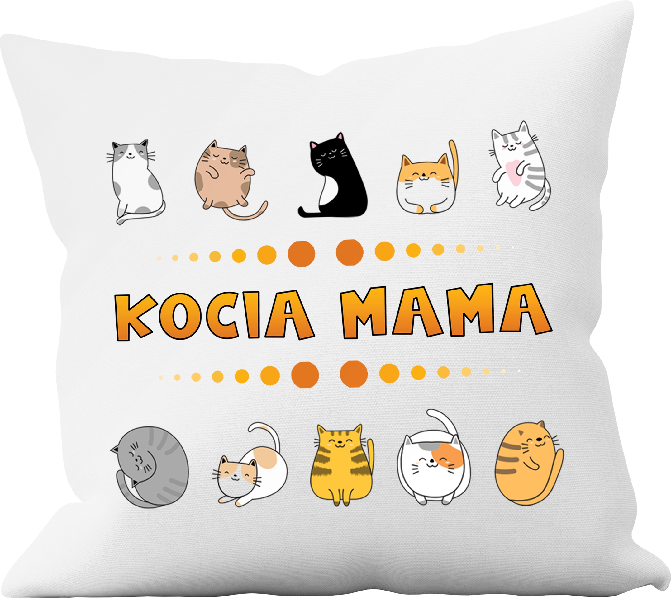 

Poduszka 40x40 Kocia Mama Kot Koty Upominek
