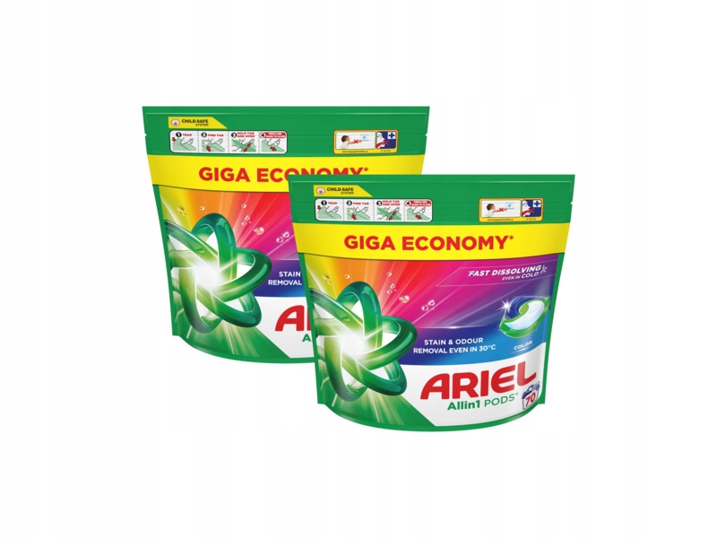 Kapsułki do prania Ariel All In 1 Pods Color 2 x 70 szt.