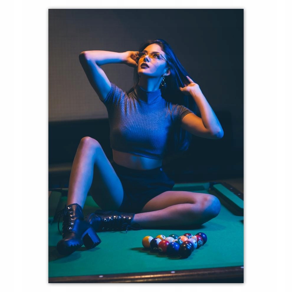 

Naklejki 50x70 Bilard Gra Stół Bile Kije