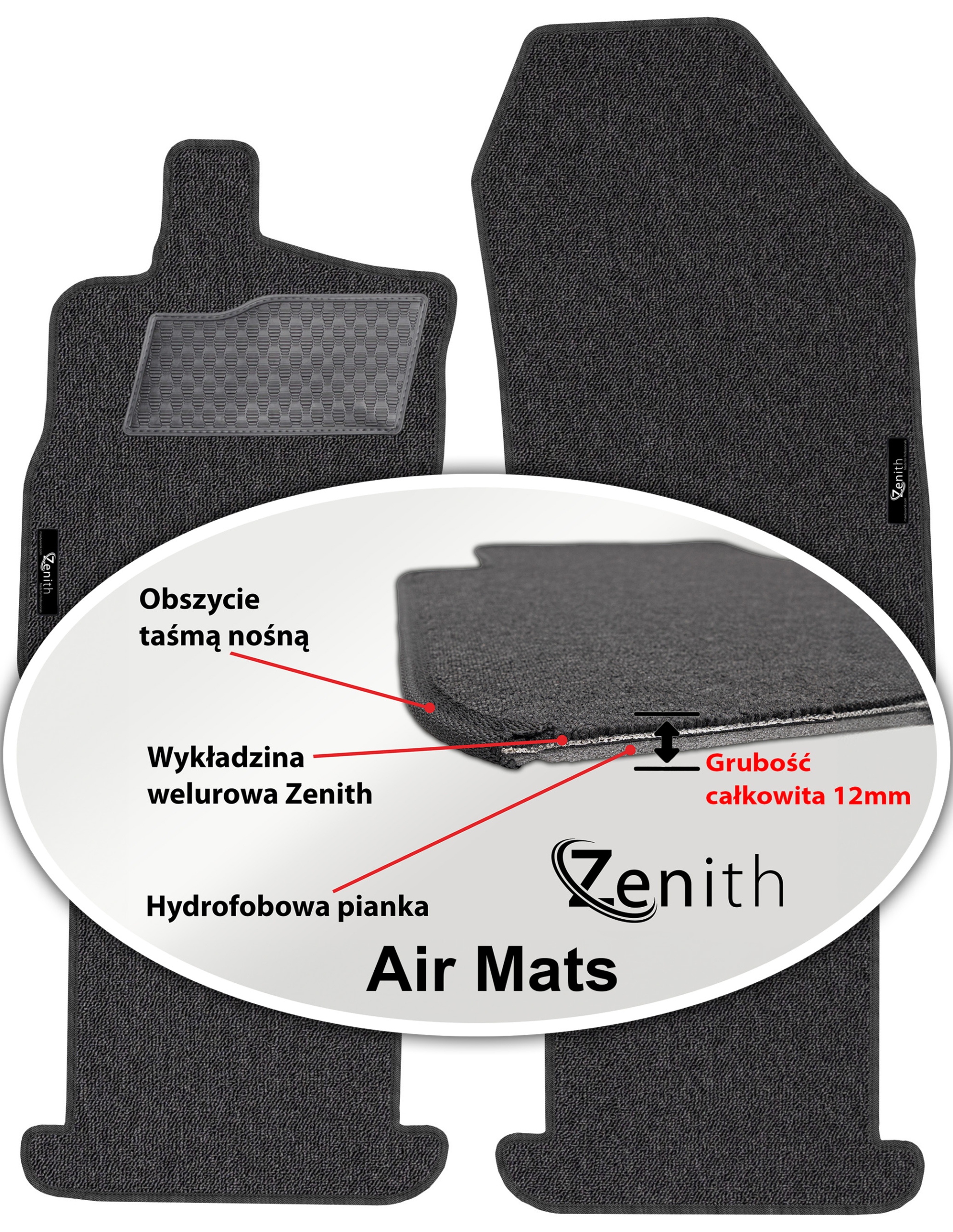 Renault Megane III Cp 08-15 Velurové koberce do auta Zenith Air Mats