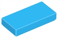 

Lego 3069b Tile Płytka 1x2 lazurowa ciem Nowa (1g)