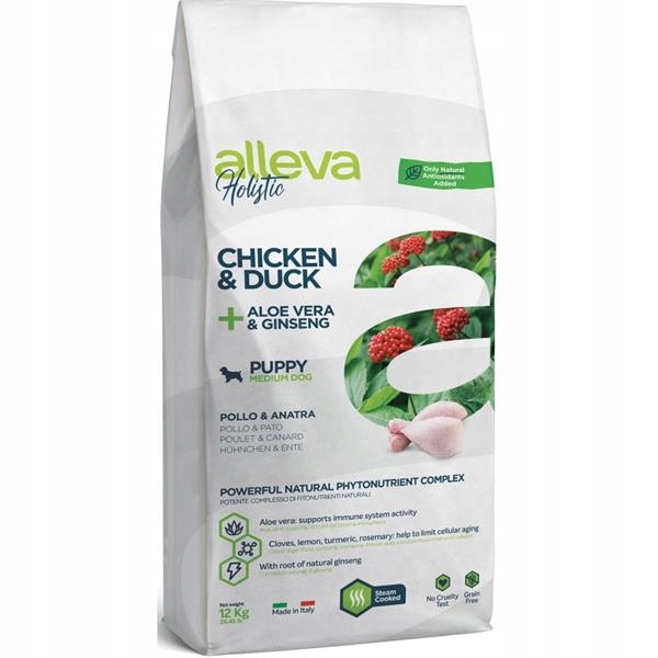Alleva Holistic Dog Dry Puppy/Junior Chicken Medium 12kg