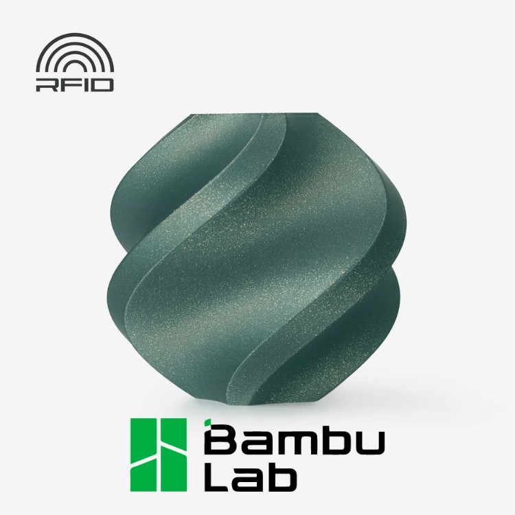 Filament Bambu Lab PLA Galaxy 1,75mm 1kg - wielorazową szpulą - Green
