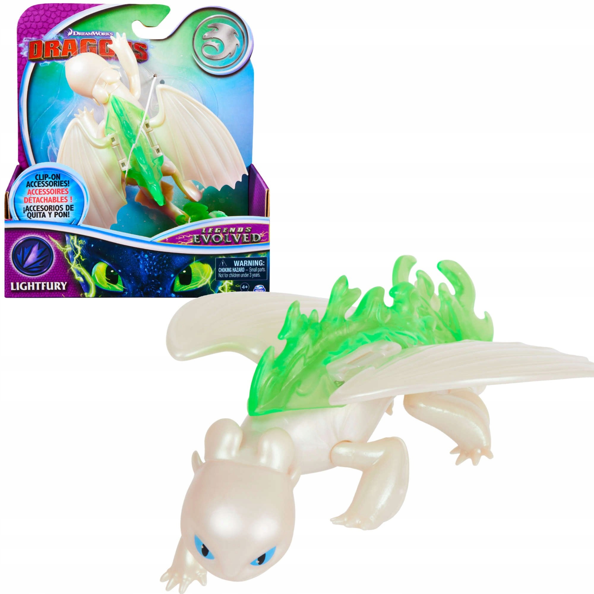 

Dragons Smoki Figurka Smok Biała Furia Akcesoria