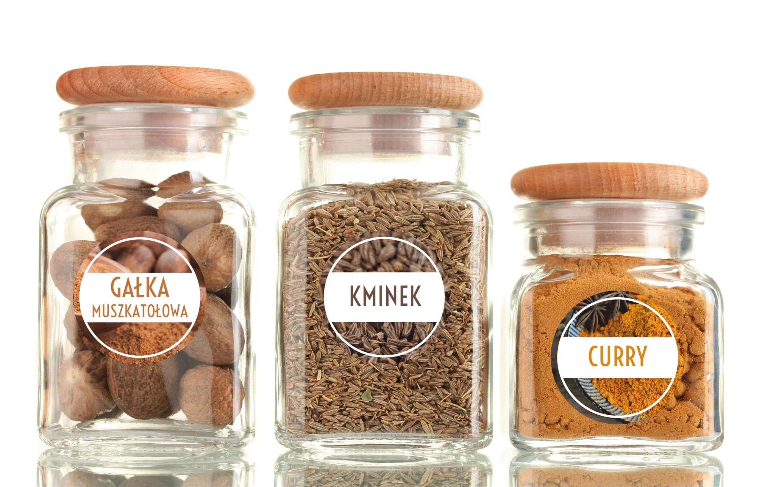 

Naklejki na przyprawy 150 etykiet na słoiki Kolor