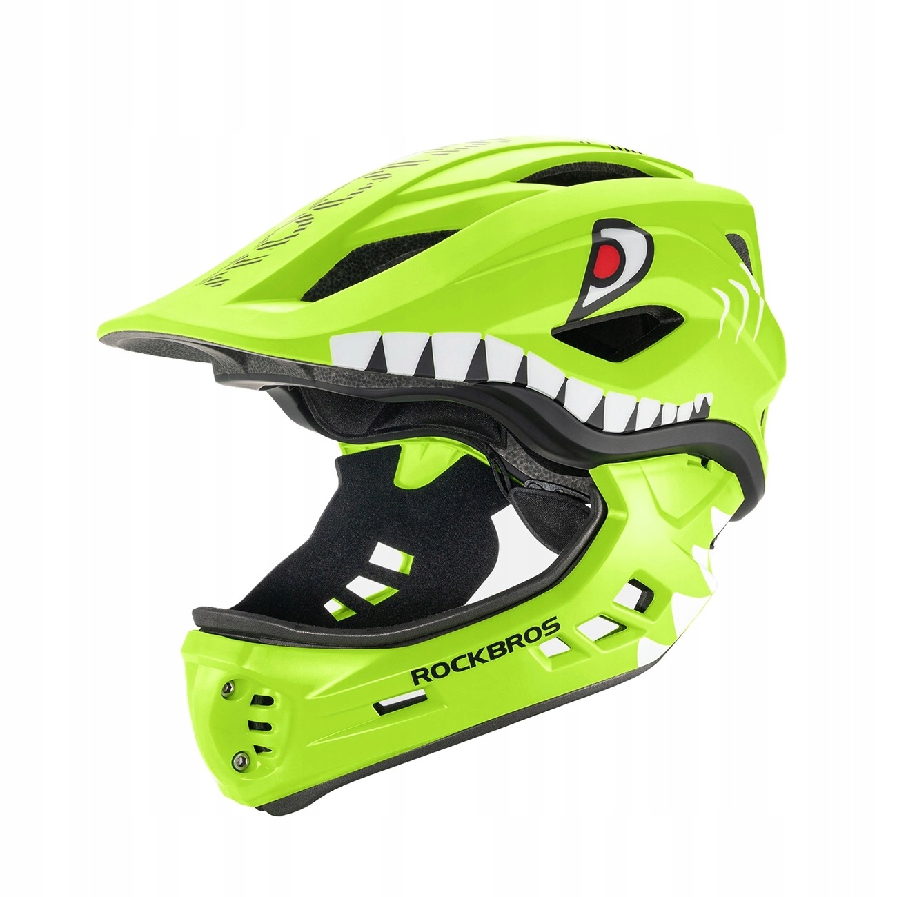 Dětská cyklistická přilba Rockbros TT-32004 Shark s odnímatelnou čelistí velikost