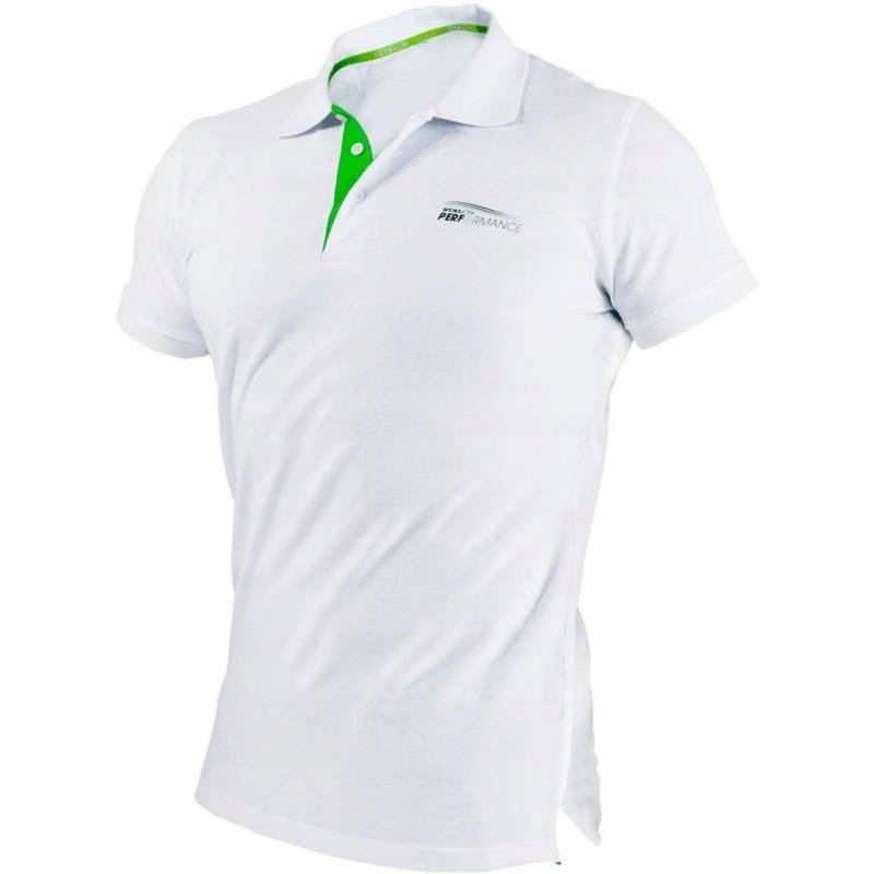 Tričko polo pánské Nature M, XL, bílá, Stalco Perfect