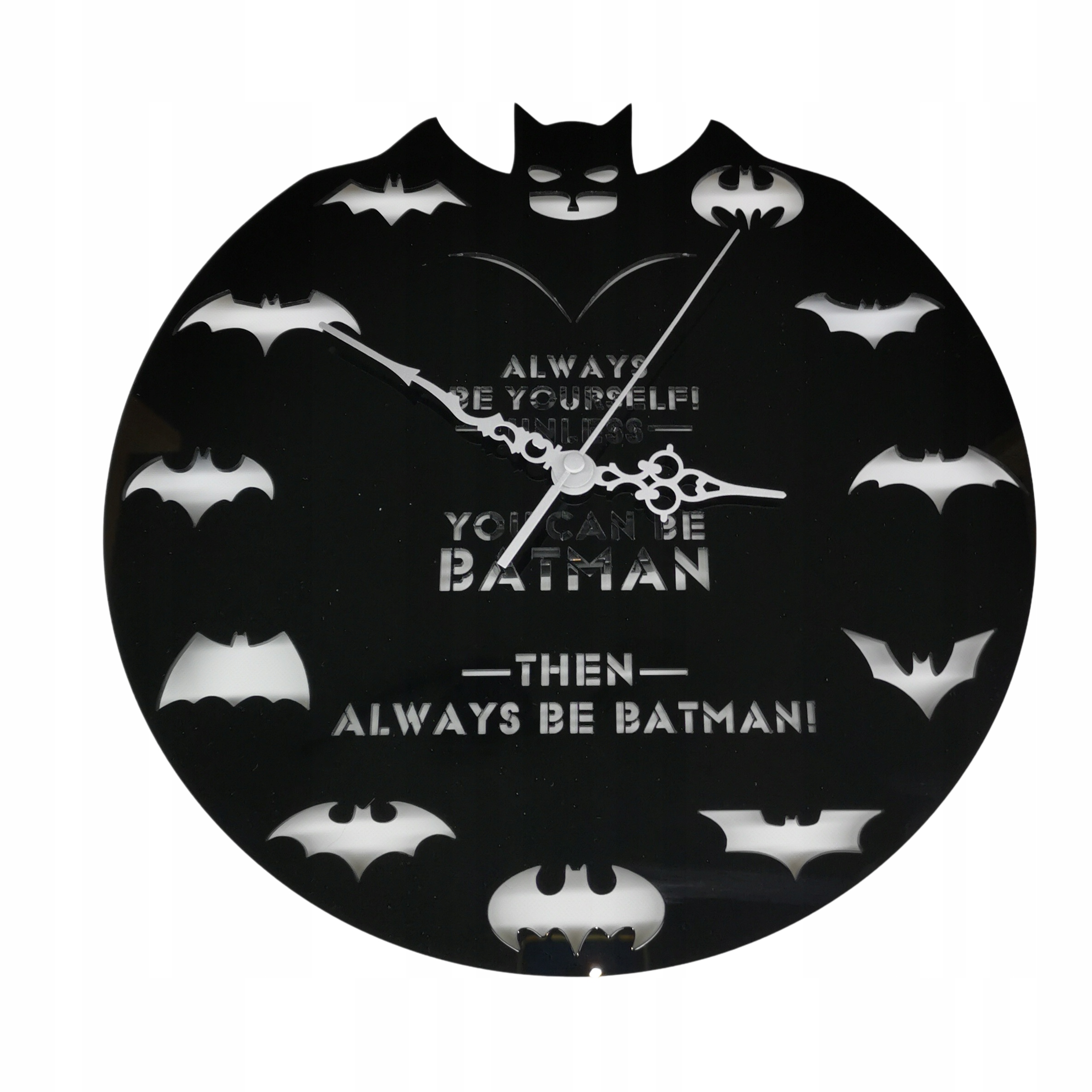 

Zegar na ścianę Batman plexi cichy mechanizm