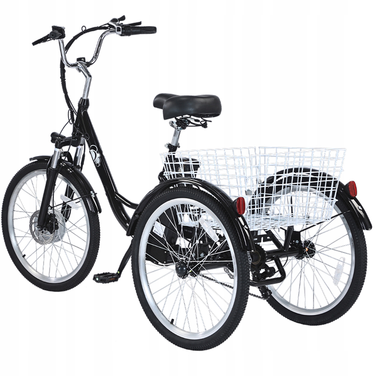 Tříkolka elektrická 24*1,95'' Gogobest GF100 500W 36V15AH Shimano 7rychlostní