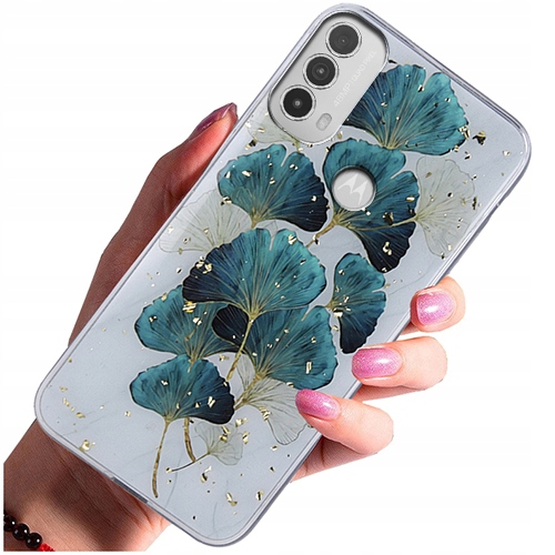 

Etui do Motorola Moto E40 E30 E20 Gold Szkło