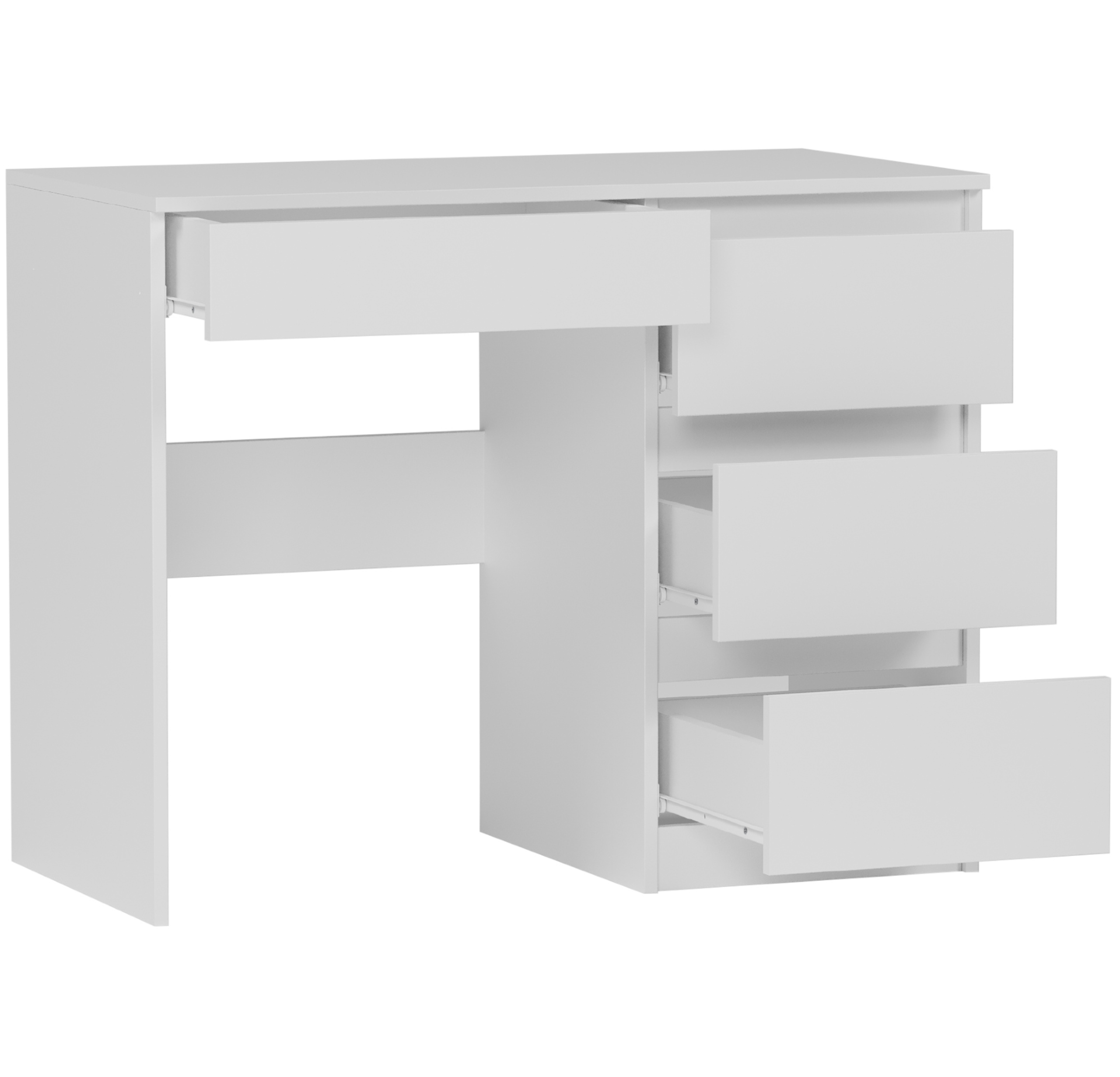 Meble Biurko komputerowe stolik 90cm białe N34 Marka Mobene