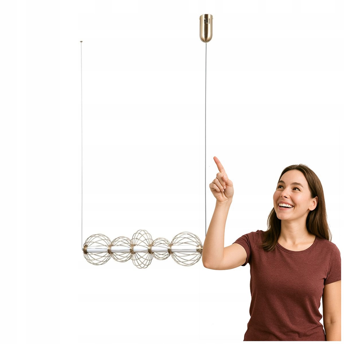 Závesná Led lampa 18W Rabel PND-344221-5-HBR Italux