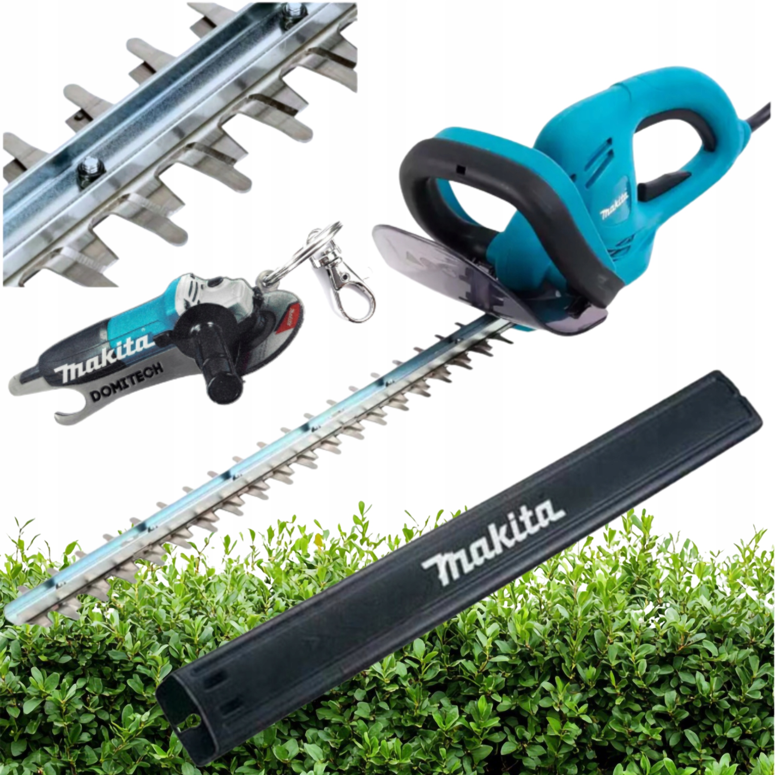 Zestaw Nożyce Elektryczne Do Żywopłotu Krzewów Gałęzi 48CM Makita UH4861