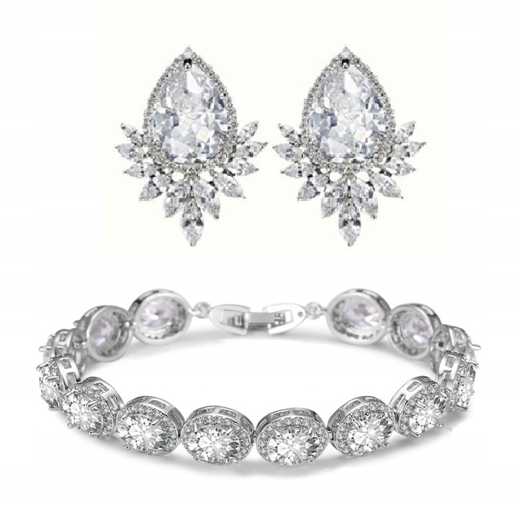 Exkluzivní Svatební Komplet S Diamantovými Zirkony