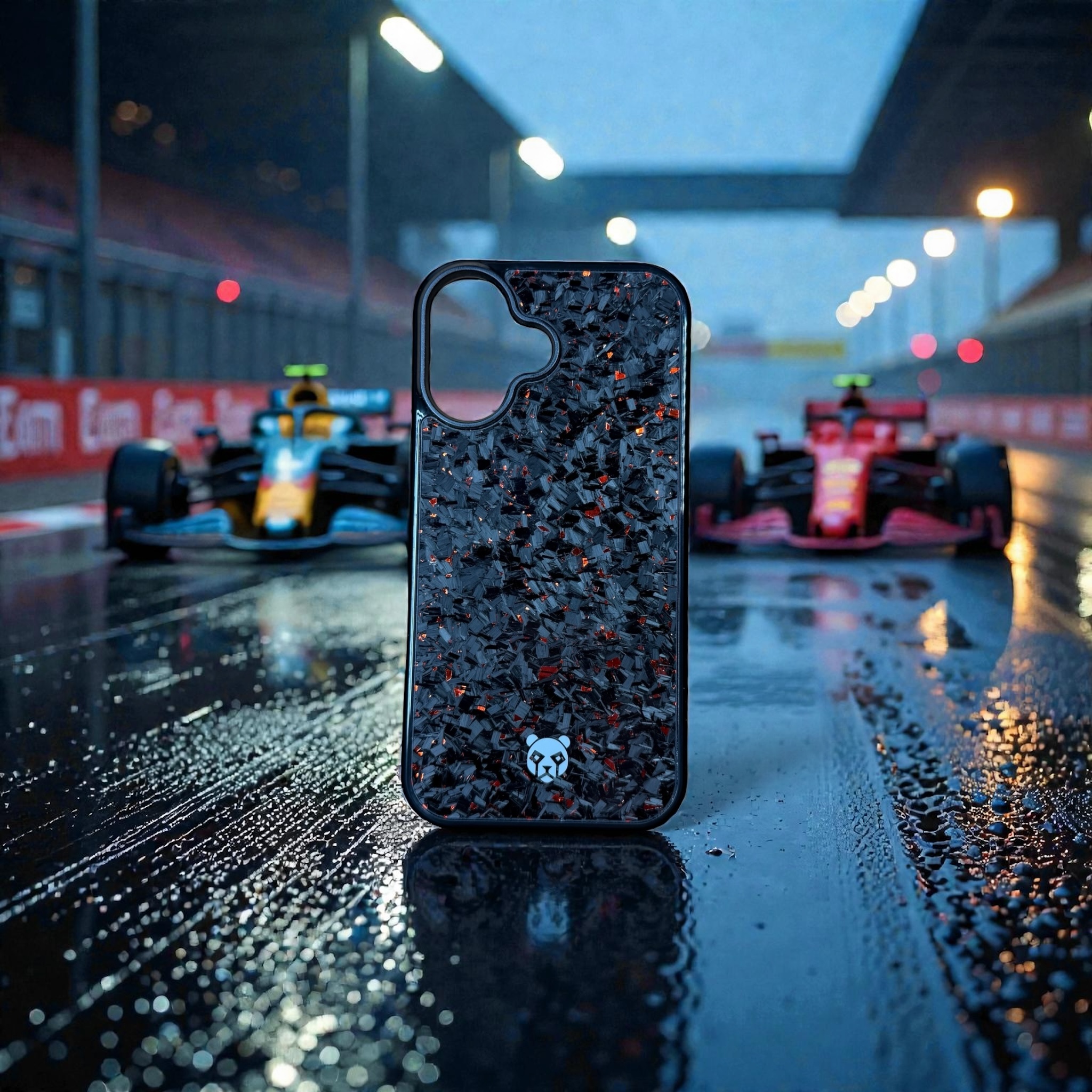 Panda Carbon Forged Edition Red – Karbonový Pouzdro pro iPhone 16