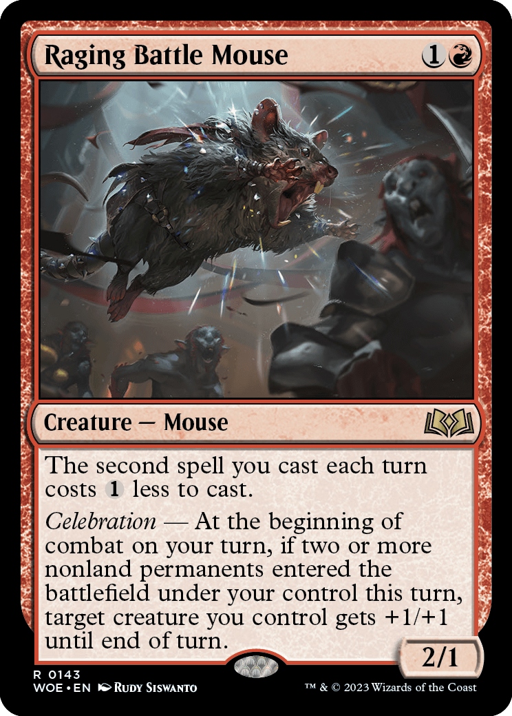 Mtg Raging Battle Mouse (r)