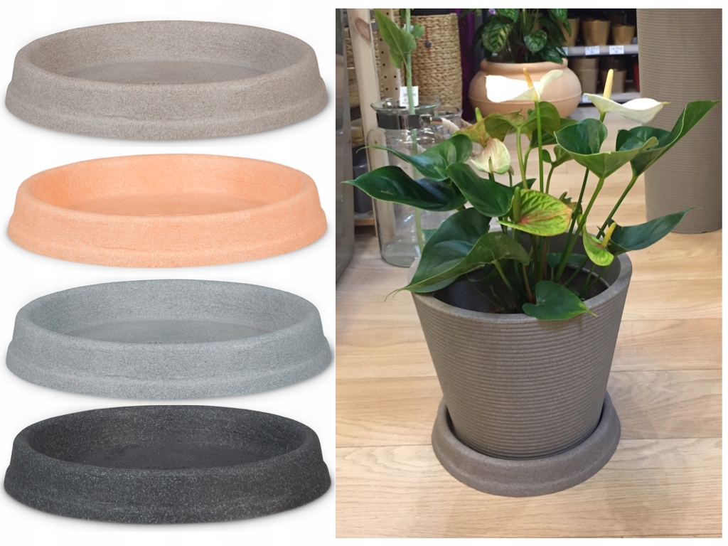 Podstawka pod doniczkę 38 czarny granit okrągła Kod producenta marcella