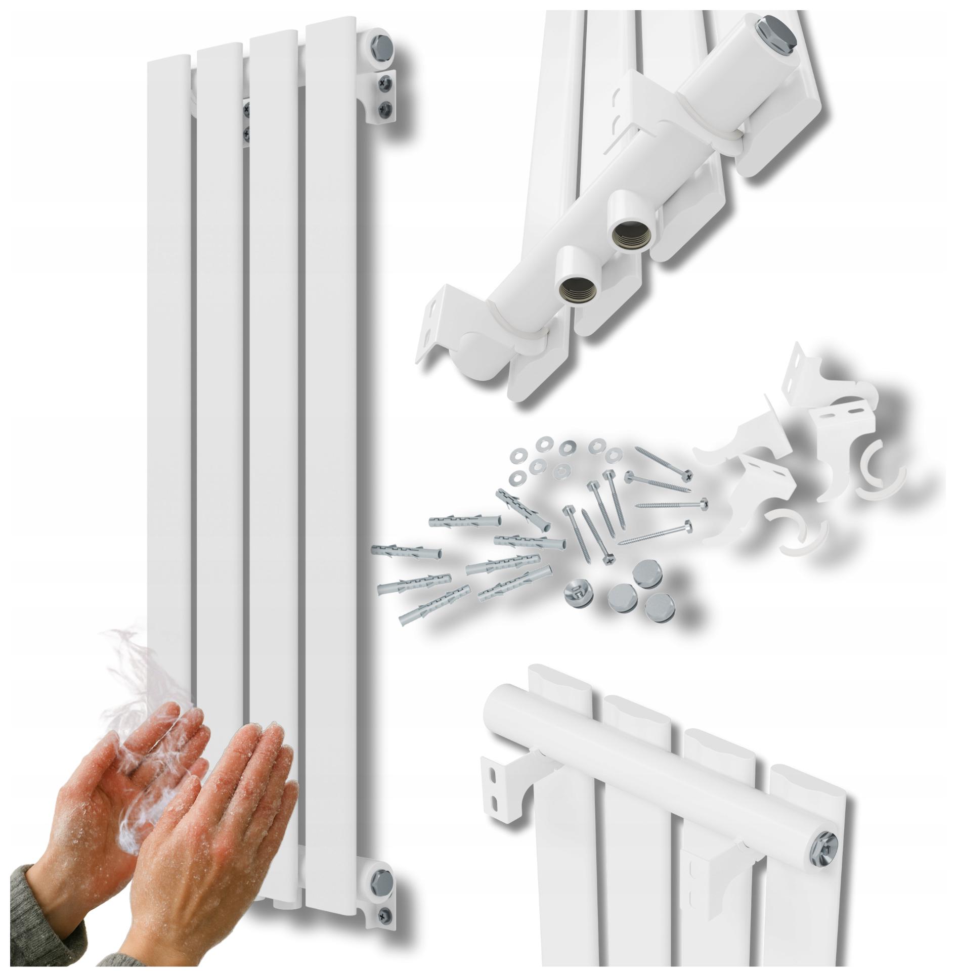 Vertikálny radiátor ozdobný 800x296 Biely radiátor 278 W panelový Fero