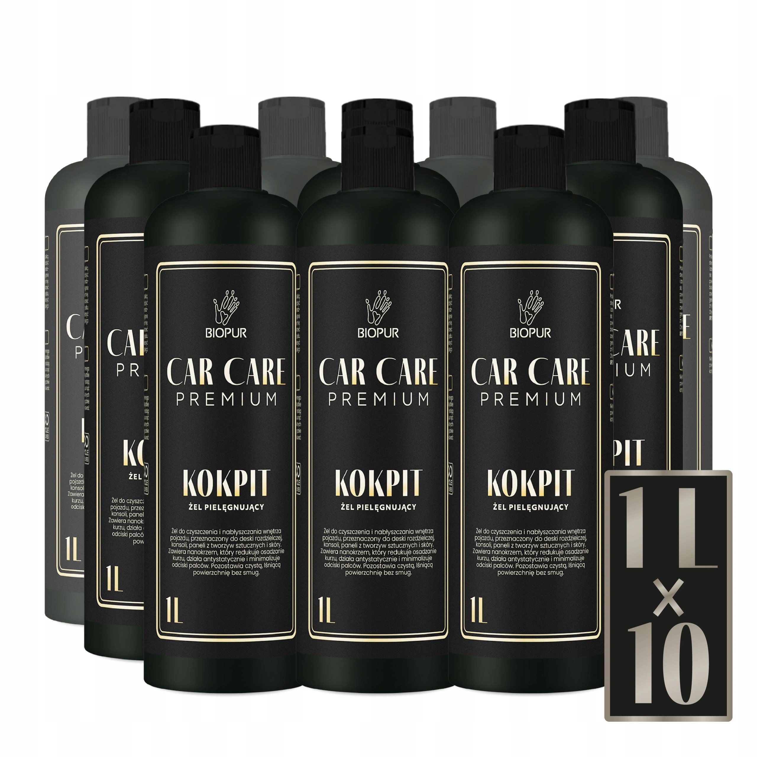 Car Care Kokpit Gél do auta na čistenie kokpitu, konzolovej dosky 1L x10