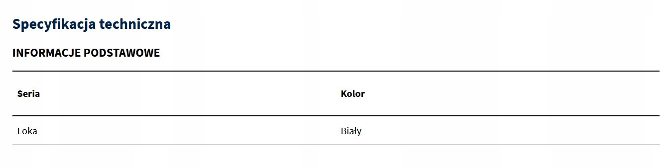 EXCELLENT LOKA słuchawka prysznicowa biała Kod producenta AREX.SH.023WH