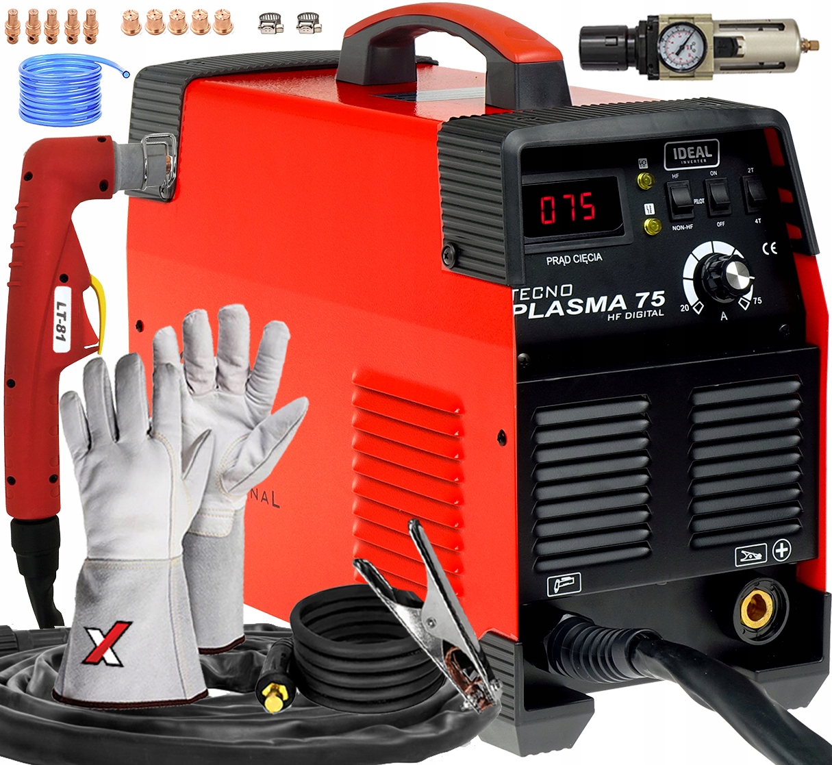 Plazma Pro Řezání Měděné Oceli Ideal 75 Hf 400V 4T