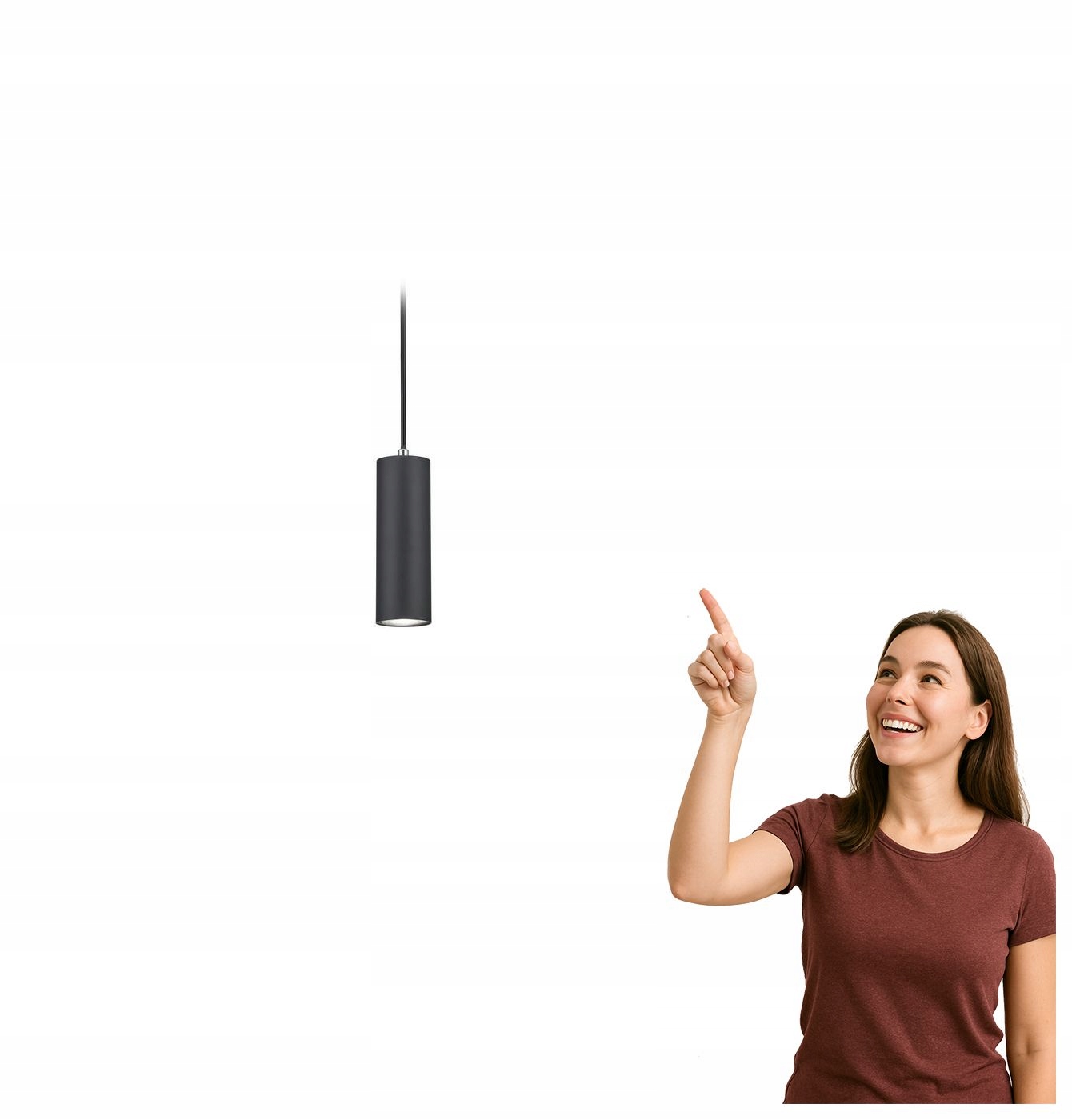 Závěsná lampa Duoline Trio pro 2-okruhovou kolejnici