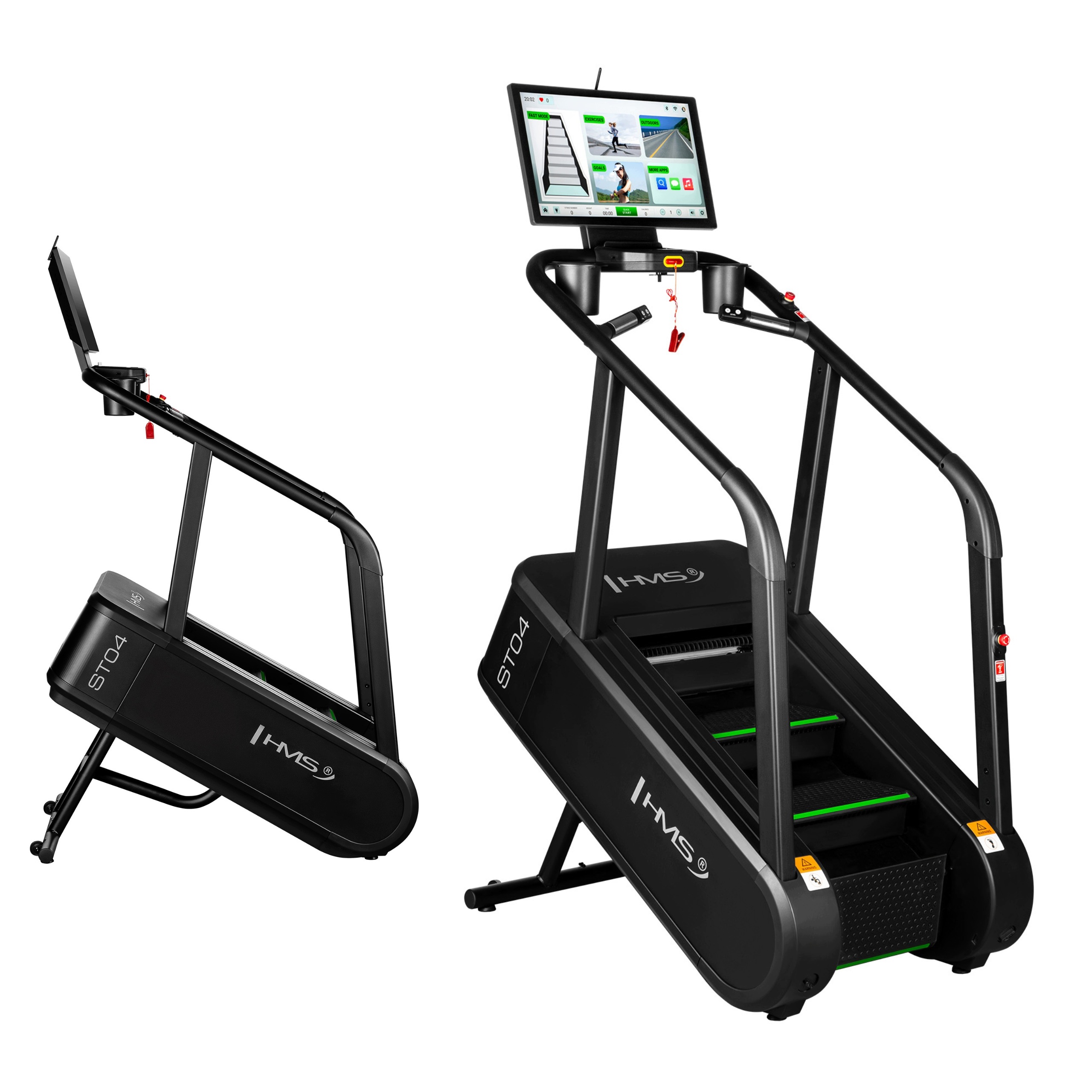 Schody cardio elektromagnetyczne ekran lcd trening w domu Hms