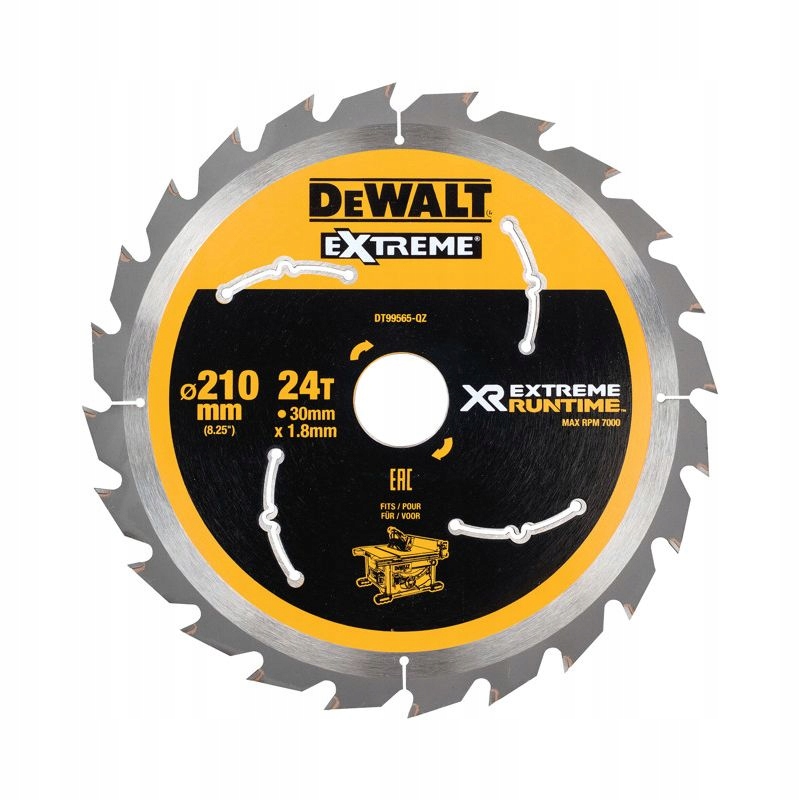 DeWALT Pilový kotouč (ideální pro pily Flexvolt), 210 x 30 mm, 36 zubů DT99