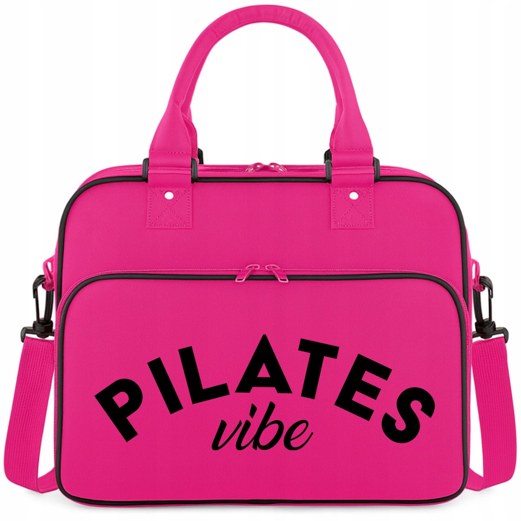 Růžová Taška Pilates Vibe Prostorná Pro Posilovnu Trénink Joge Fitness Pilates