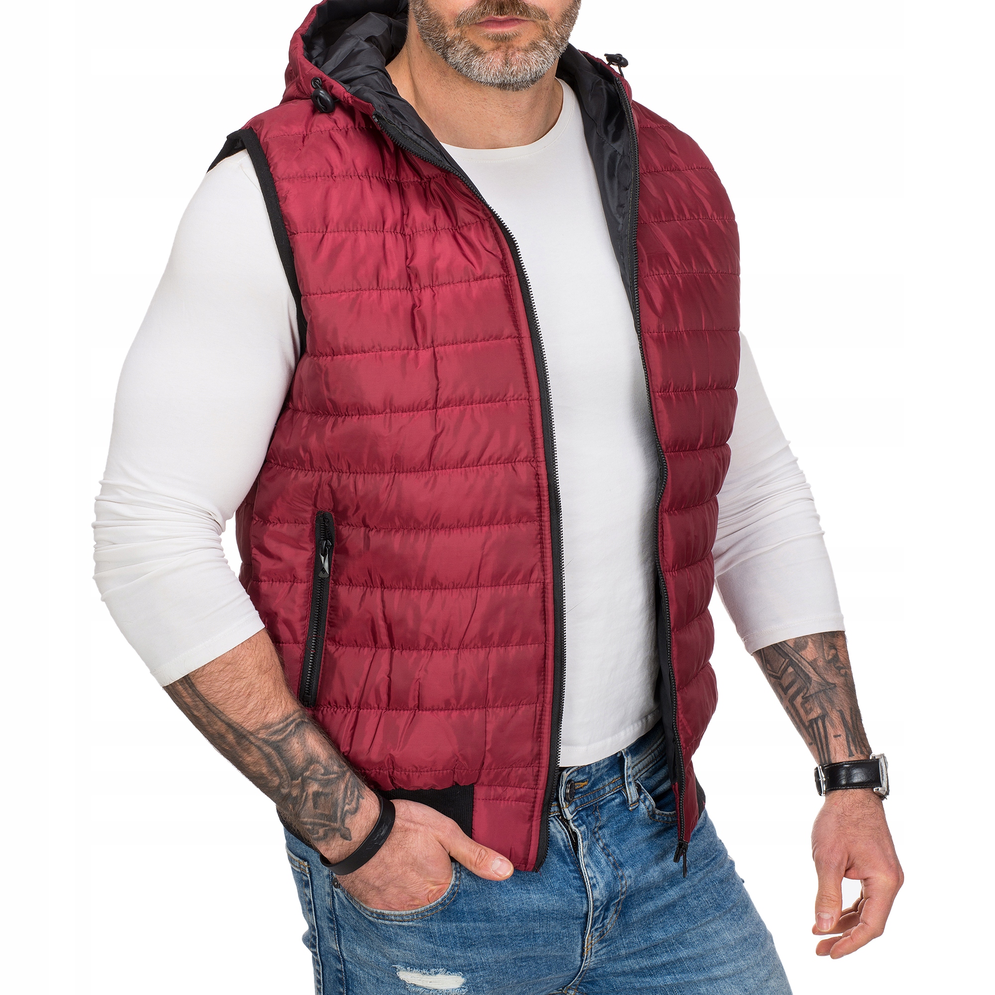 BZ88 r. XXL MĘSKI BEZRĘKAWNIK PRZEJSCIOWY PIKOWANY Rozmiar XXL