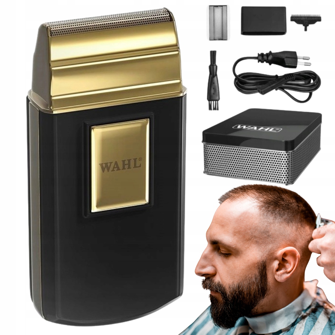 Bezprzewodowa Podgolarka Wahl Travel Shaver 3615 Podręczna, Złota Wersja