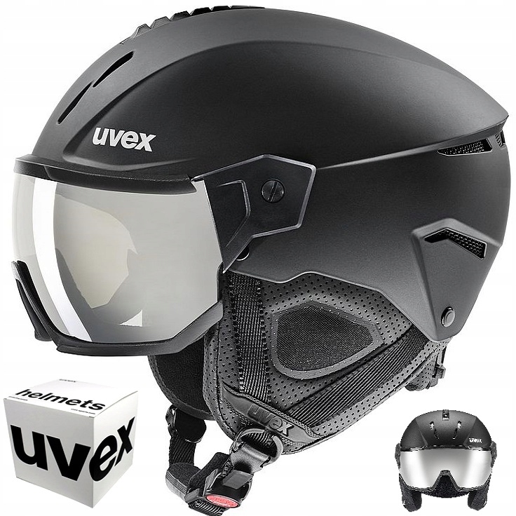 Snowboardová lyžařská přilba Uvex Instinct Visor 59-61 cm černá matná