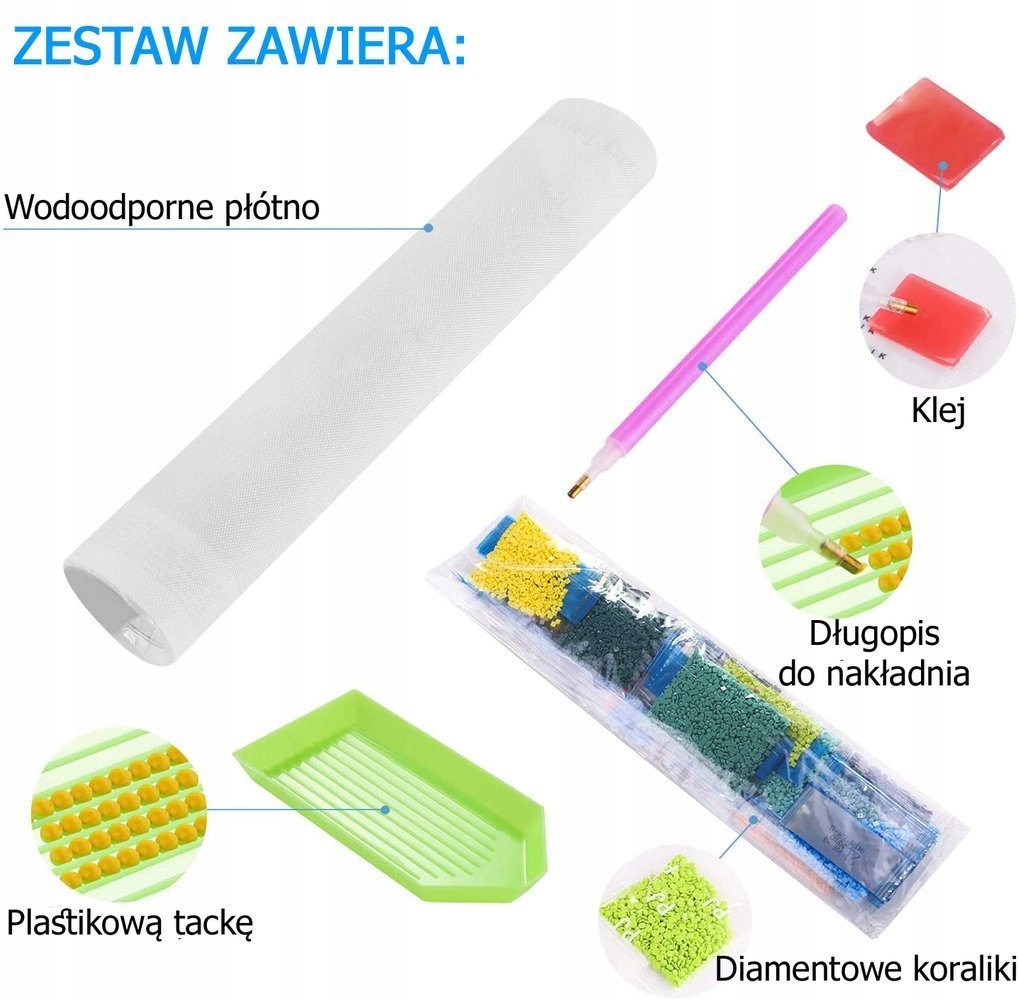 Haft Diamentowy Mozaika DIAMENTOWA Kolorowy lew Marka NORIMPEX