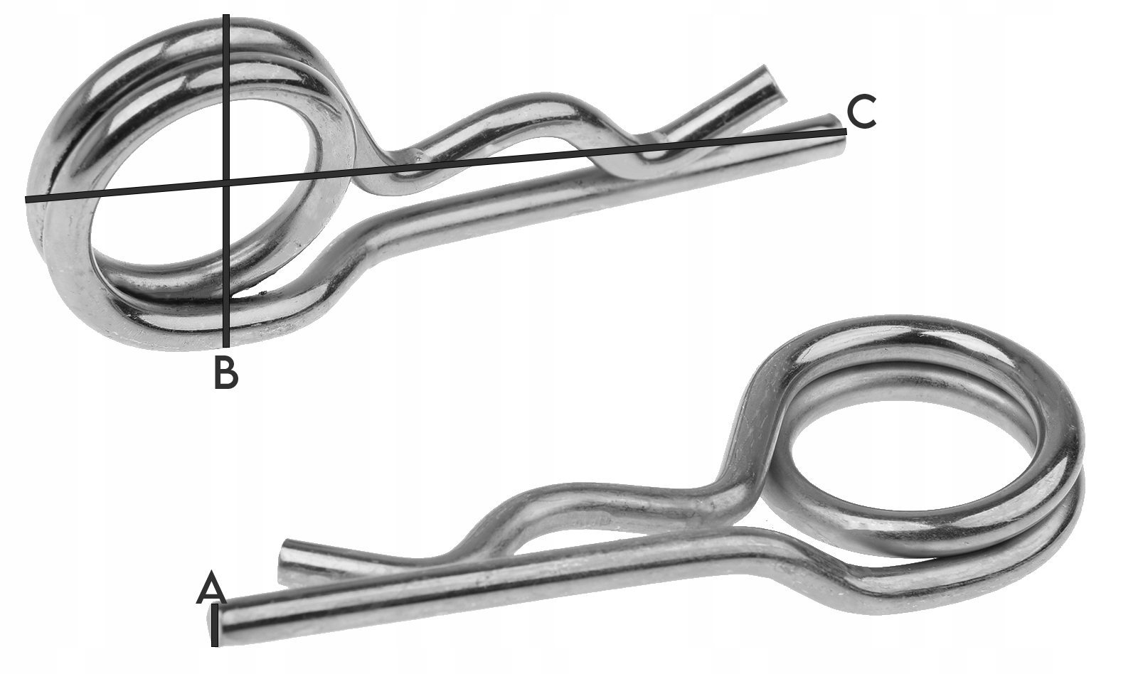 ZAWLECZKA ROLNICZA PRZETYCZKA ZABEZPIECZAJĄCA PODWÓJNA 2.5 mm 10 szt Kod producenta ZR2,565