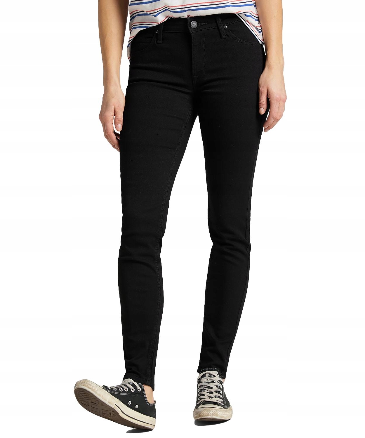 Džíny Lee Scarlett 112111903 L526SH47 Black Rinse W 25 L 31