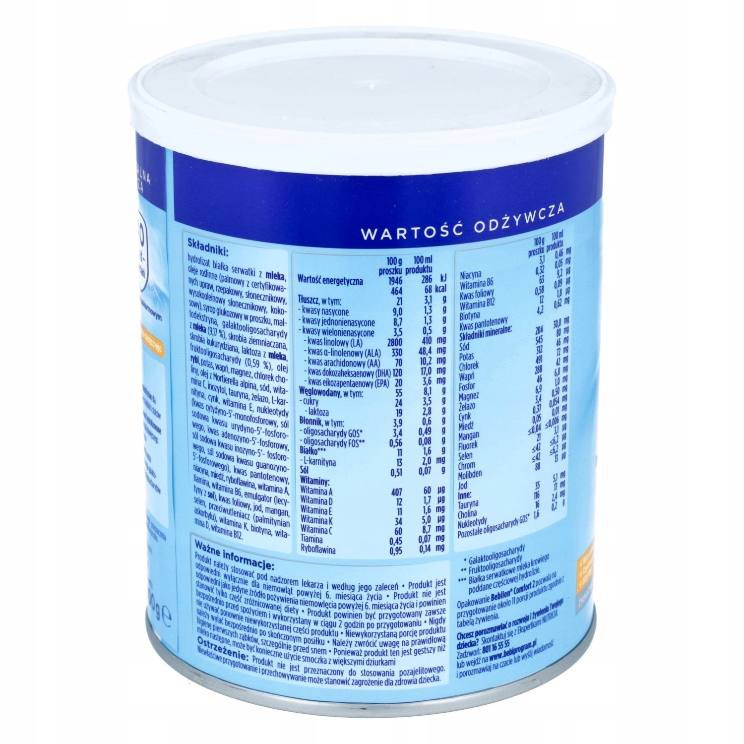 BEBILON Comfort 2 mleko modyfikowane zaparcia 400g Wyrób medyczny nie