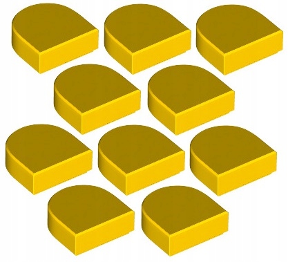 

Lego Płytka Pł 1x1 Półkole Żółta 24246/6300104 x10