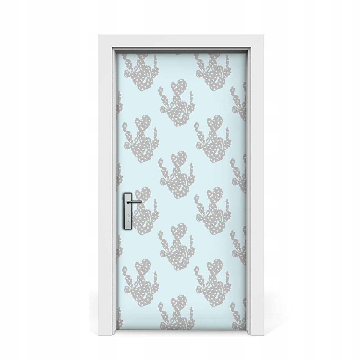 

Naklejka na drzwi okleina Pastelowe kaktusy 95x205