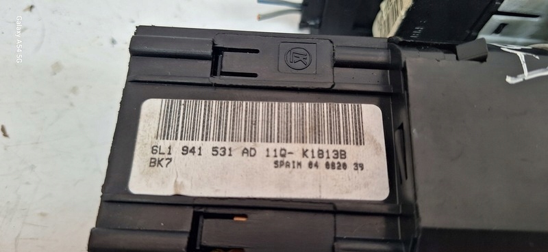 button control unit Panel of the lights VW Polo 6L1941531AD