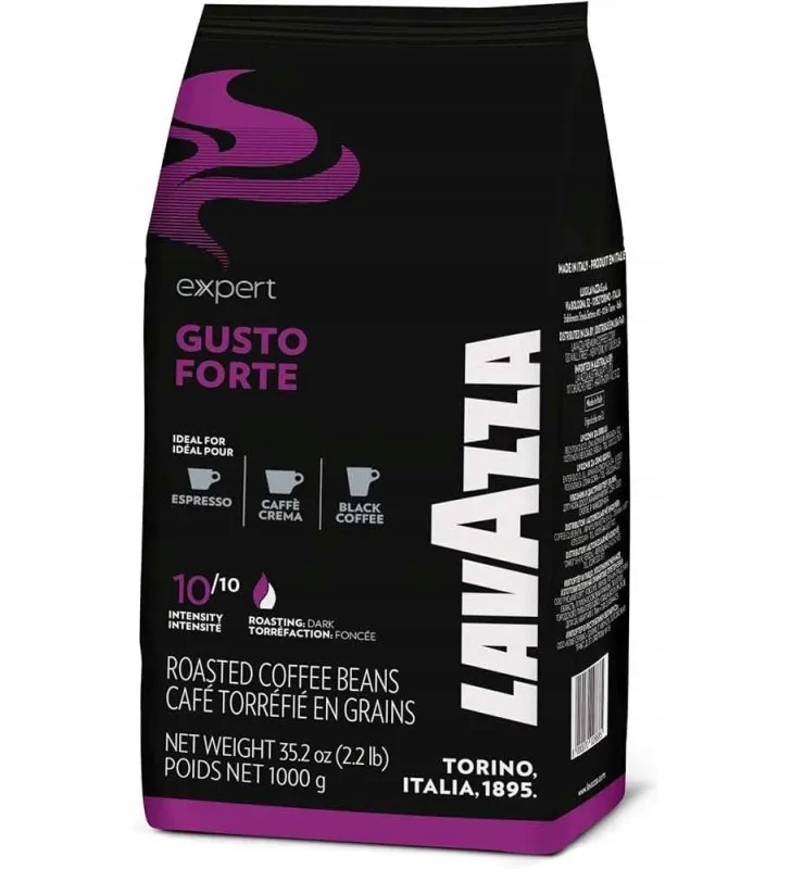 Kawa ziarnista Lavazza Gusto Forte 1kg Intensywna Robusta Vending Biurowa